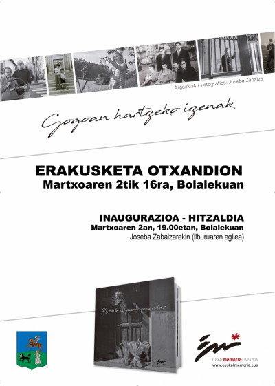 EXPOSICION EN OTXANDIO DE FOTOGRAFÍAS DEL LIBRO 